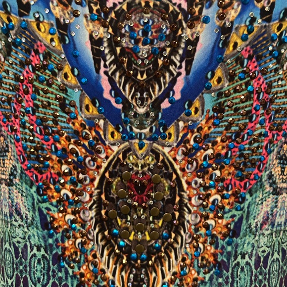 Venus Women's Multicolor Camisole TopW/Beading Detail Size Small💙💗 - Picture 2 of 4